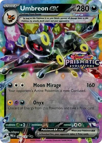 Umbreon ex - 060/131 (Prismatic Evolutions Stamp) - Miscellaneous Cards & Products #060/131 - Foil — product image