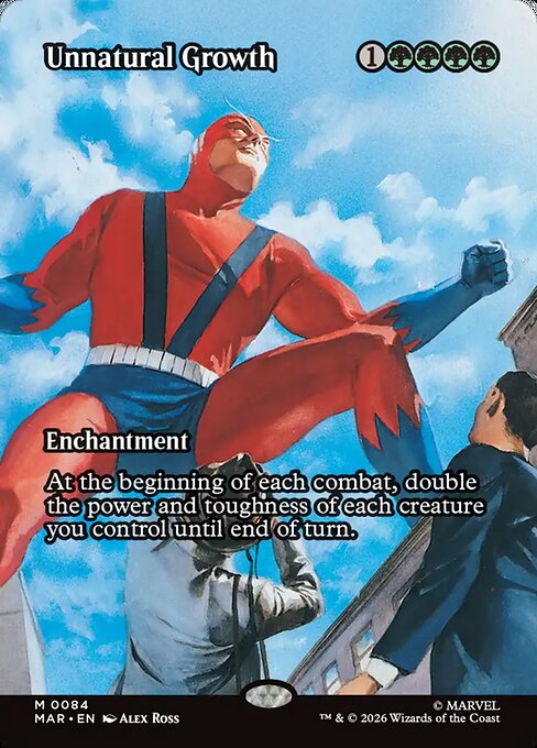 Unnatural Growth - Marvel Universe #84 - Borderless Foil — product image