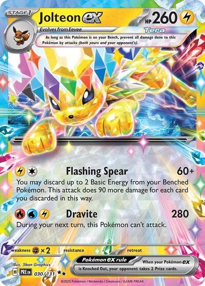 Jolteon ex - 030/131 - SV: Prismatic Evolutions #030/131 - Foil — product image