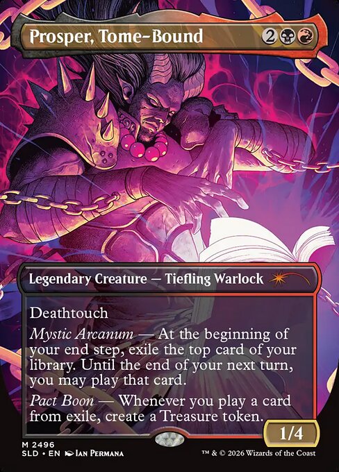 Prosper, Tome-Bound - Secret Lair Drop #2496 - Borderless Foil — product image