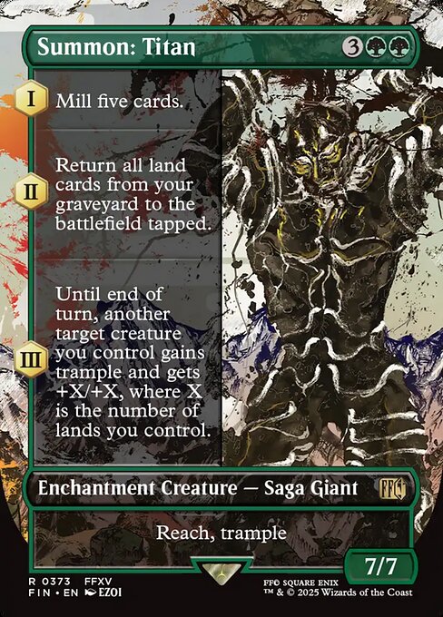 Summon: Titan - Final Fantasy #373 - Borderless Non-Foil — product image