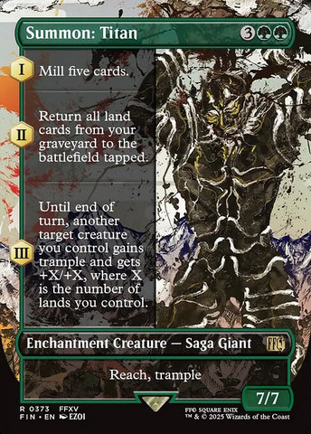 Summon: Titan - Final Fantasy #373 - Borderless Non-Foil