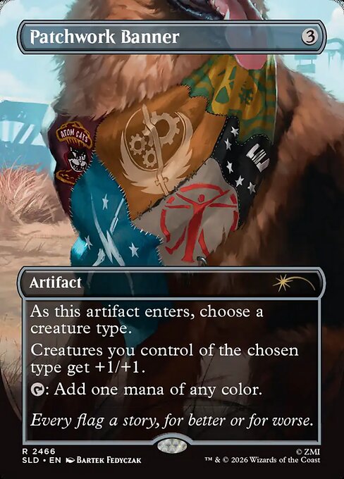 Patchwork Banner - Secret Lair Drop #2466 - Borderless Foil — product image