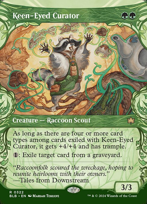 Keen-Eyed Curator - Bloomburrow #322 - Showcase Non-Foil — product image
