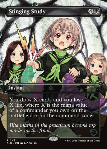 Stinging Study - Secret Lair Drop #2481 - Borderless Foil