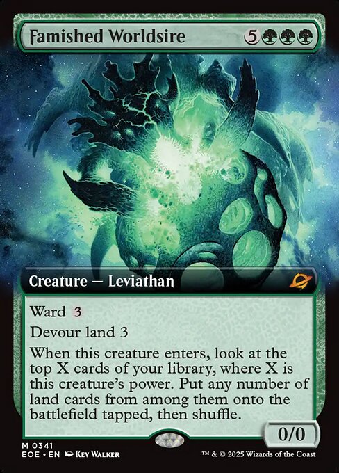 Famished Worldsire - Edge of Eternities #341 - Extended Art Non-Foil — product image