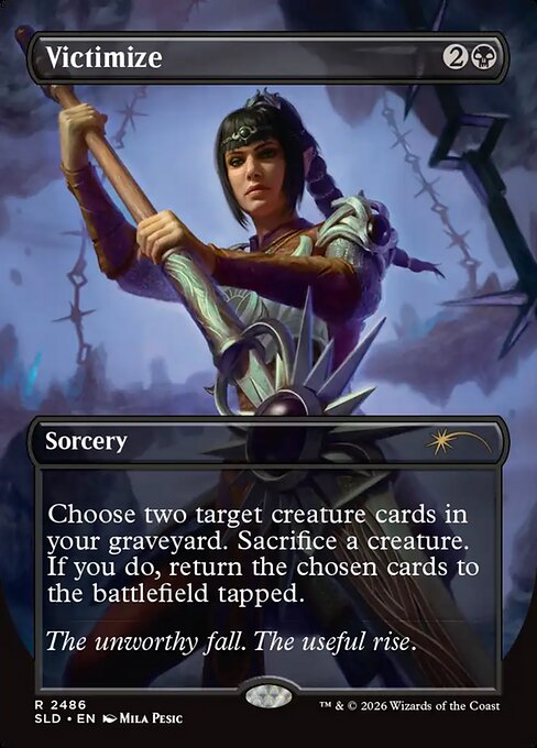 Victimize - Secret Lair Drop #2486 - Borderless Foil — product image