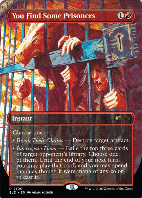 You Find Some Prisoners - Secret Lair Drop #7100 - Borderless Foil — product image