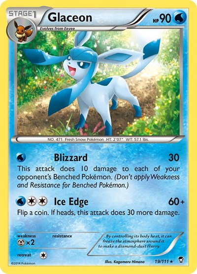 Glaceon - XY - Furious Fists #19/111 - Non-Foil — product image