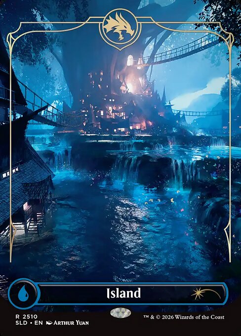Island - Secret Lair Drop #2510 - Borderless Foil — product image