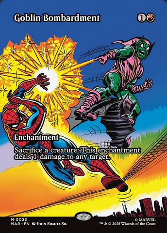 Goblin Bombardment - Marvel Universe #23 - Borderless Foil
