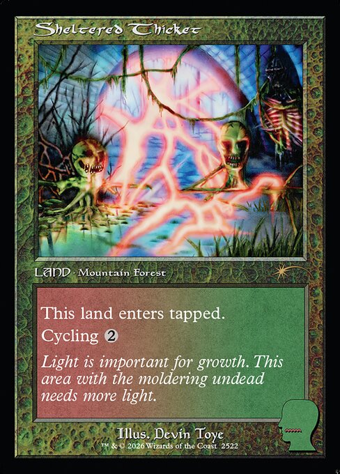Sheltered Thicket - Secret Lair Drop #2522 - Foil — product image