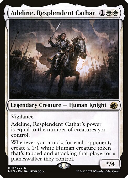 Adeline, Resplendent Cathar - Innistrad: Midnight Hunt #1 - Foil — product image