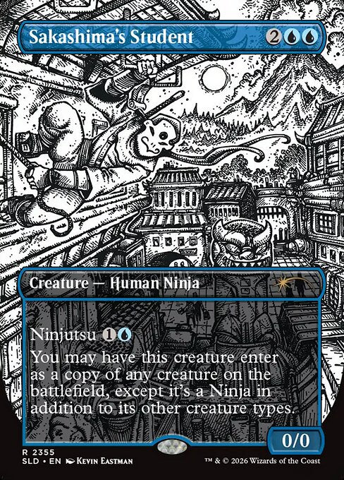 Sakashima's Student - Secret Lair Drop #2355 - Borderless Foil — product image