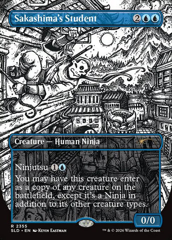 Sakashima's Student - Secret Lair Drop #2355 - Borderless Foil