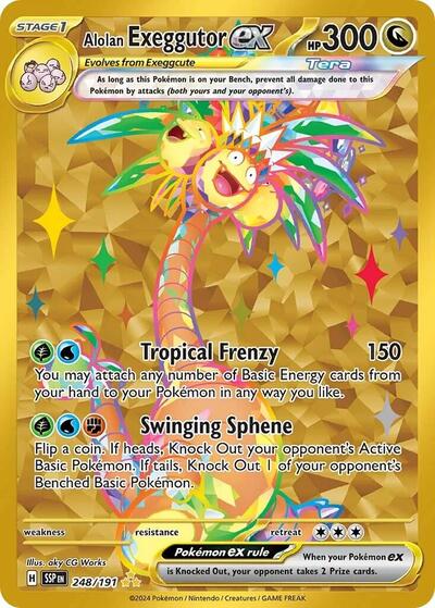 Alolan Exeggutor ex - 248/191 - SV08: Surging Sparks #248/191 - Foil — product image