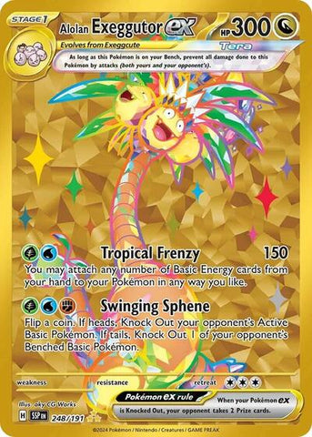 Alolan Exeggutor ex - 248/191 - SV08: Surging Sparks #248/191 - Foil