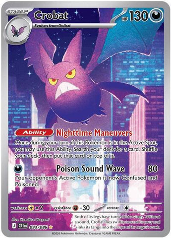 Crobat - 093/086 - ME04: Chaos Rising #093/086 - Foil