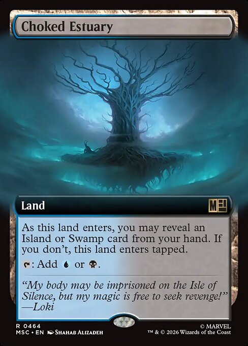 Choked Estuary - Marvel Super Heroes Commander #464 - Extended Art Non-Foil — product image