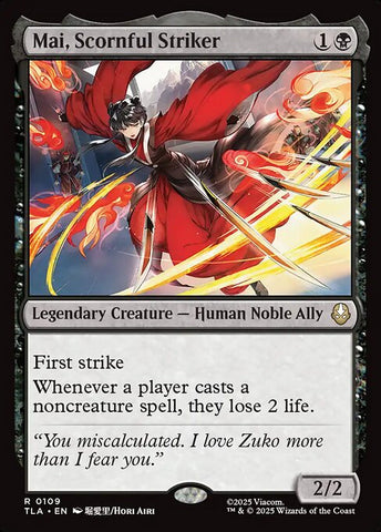 Mai, Scornful Striker - Avatar: The Last Airbender #109 - Foil